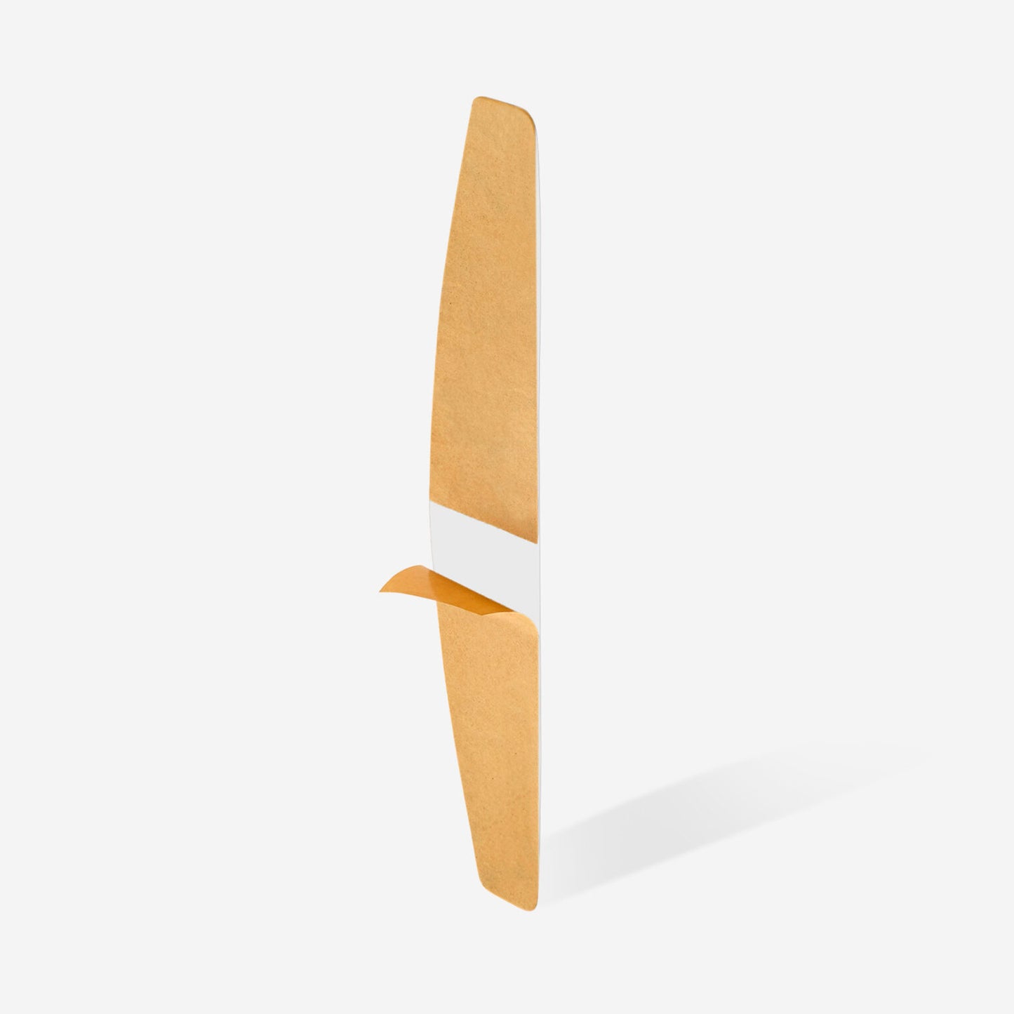 Disposable white files for crescent nail file on a soft foam layer | 180 grit