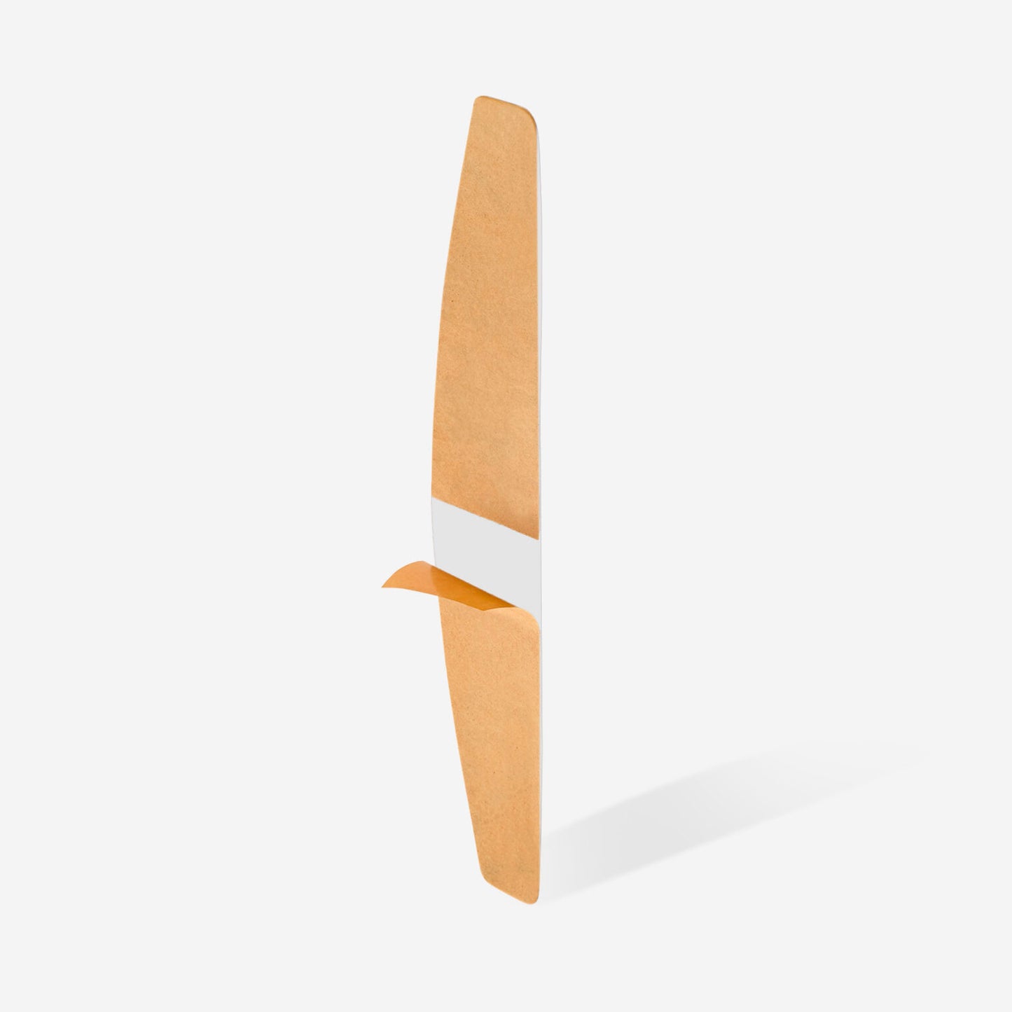 Disposable white files for crescent nail file on a soft foam layer | 240 grit