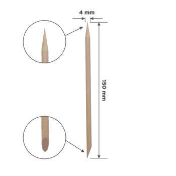 Orange Wood-sticks 150mm