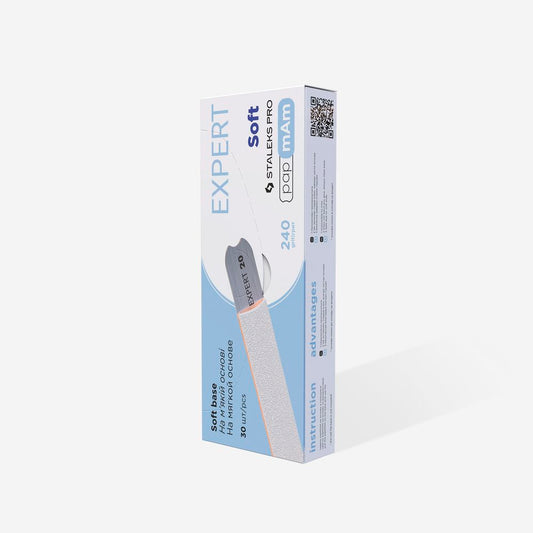 Disposable white files papmAm on soft foam layer | 240 grit