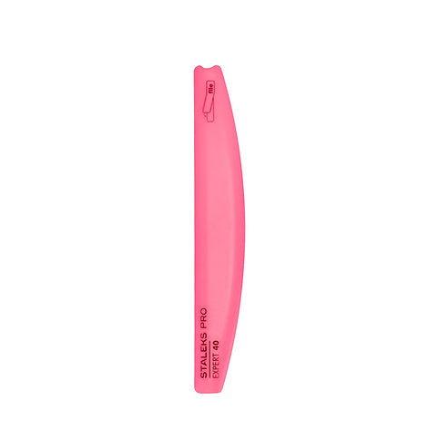 Slanted plastic nail file, crescent (base) Staleks Pro Expert 40 (162mm)
